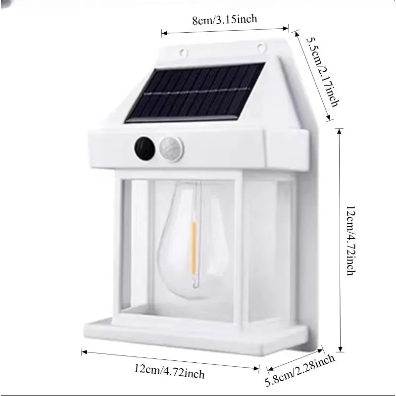 lampe murale solaire ip65 protection automatique contemporaine led noir matériau abs moderne