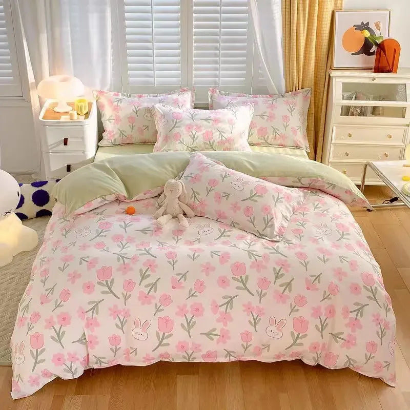 Texture brossée du tissu polyester de la housse de couette
