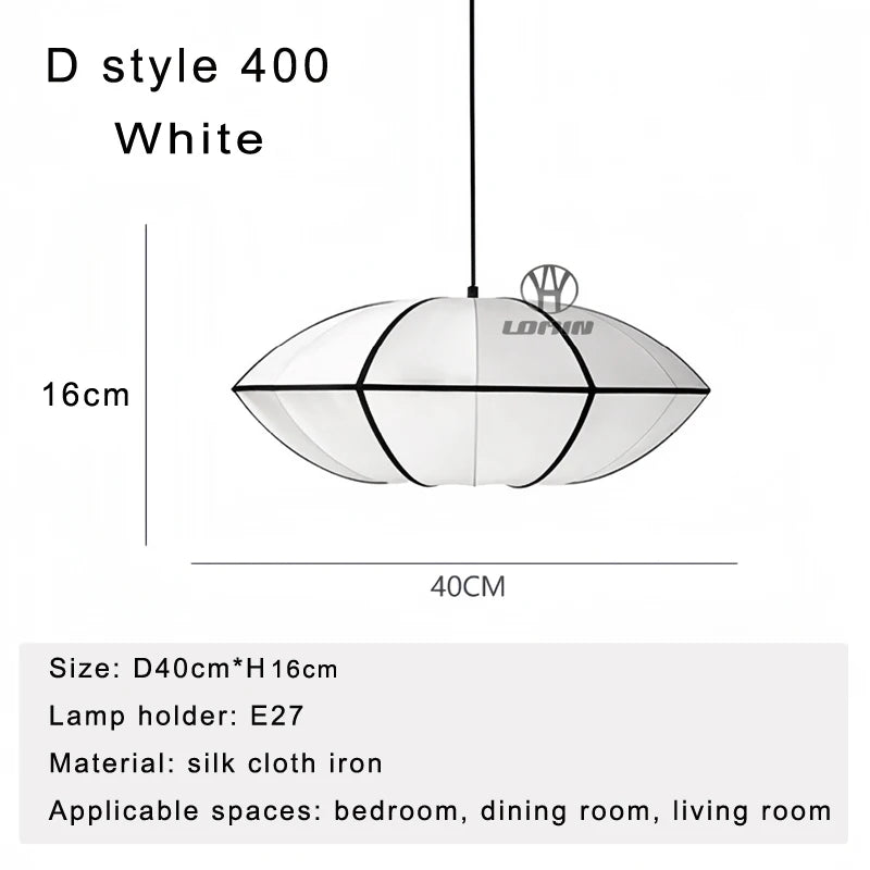 lampe suspendue moderne blanche noire rayures opaques chambre salon étude