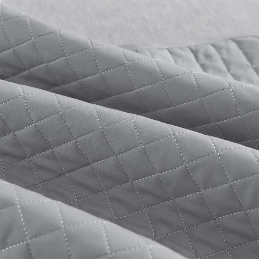 taie d'oreiller polyester motif géométrique gris moderne non toxique lit maison