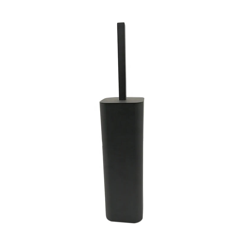 brosse toilette durable noire mat inox moderne salle bain posée