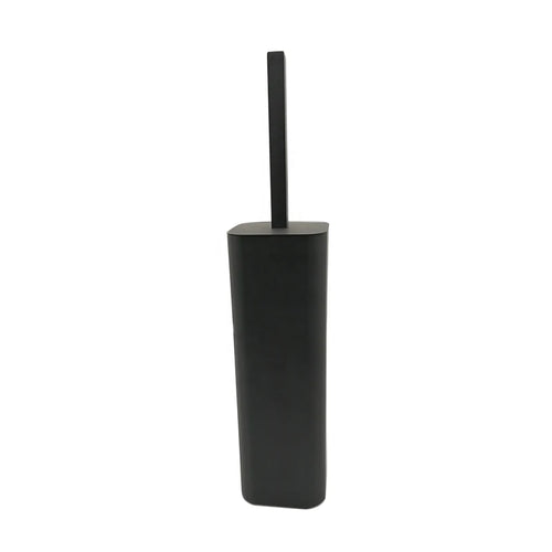 brosse toilette durable noire mat inox moderne salle bain posée