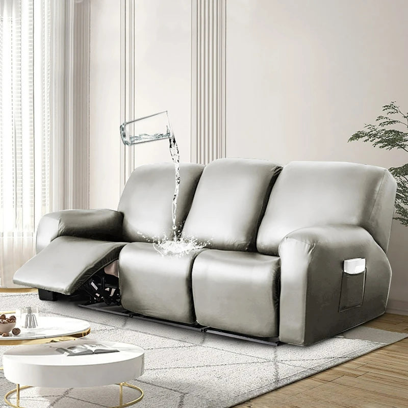 canapé relax housse simili cuir noir marron gris moderne lavable machine simple printemps été
