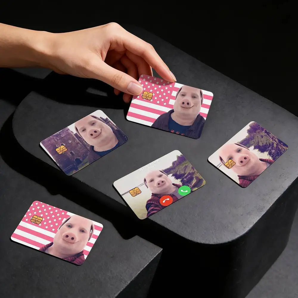 cartes visite personnalisables adhésives anti rayures motifs étoiles porc paysages modernes