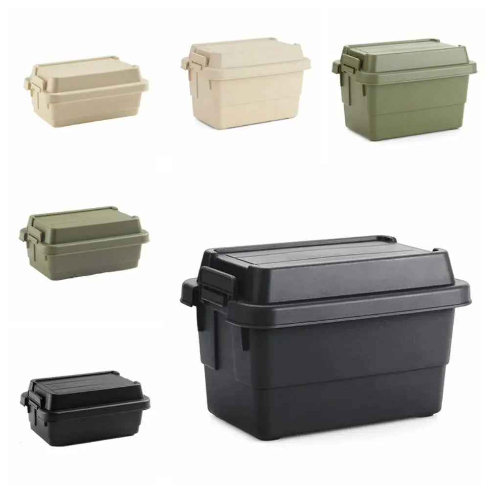 boîte rangement pratique beige vert olive pots conservation couvercle robuste plastique respectueux environnement