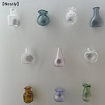 vases verre transparents couleurs variées moderne minimaliste adhésif papier autocollant notes photos