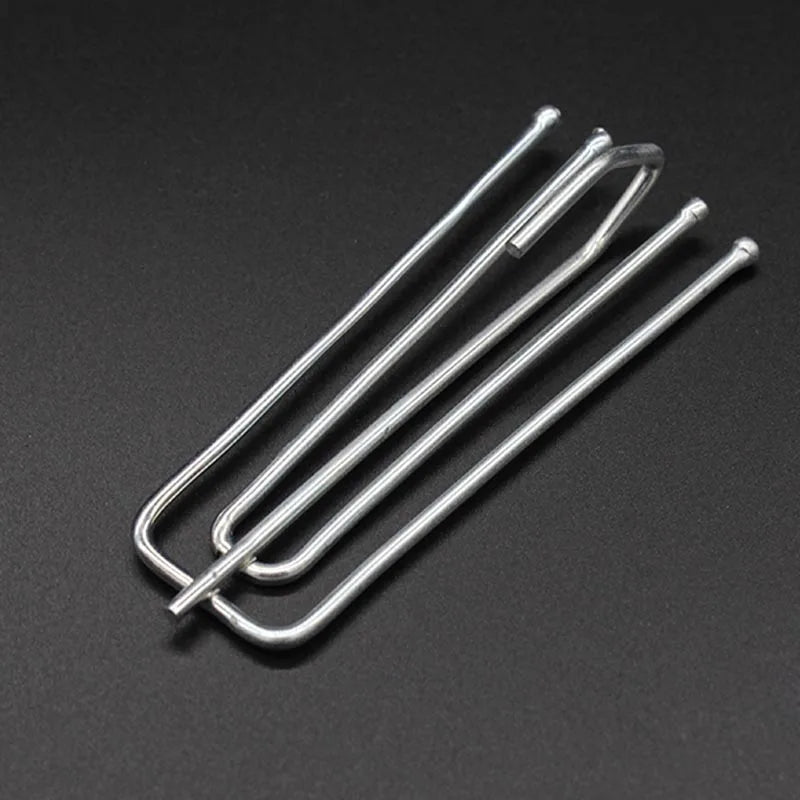 clips métalliques inoxydables moderne argentés lisses 15 pièces 30 pièces 60 pièces
