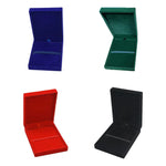 boîte médailles velours uni rouge verte bleue noire classique anti poussière collecte sports