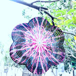 suspension décorative métal argenté moderne cercles coeurs chaînette anneau extérieur intérieur fée populaire