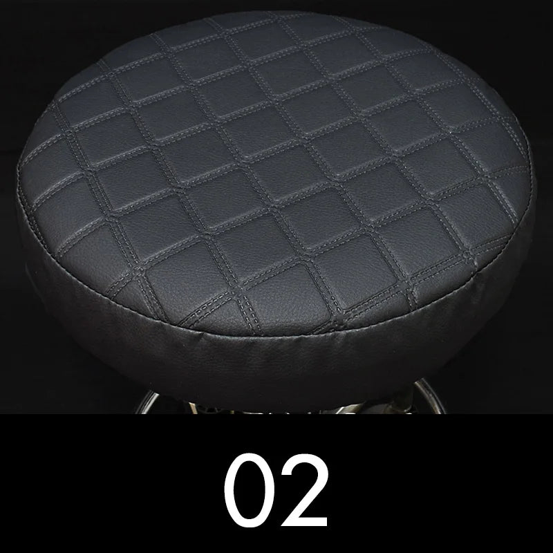 couvre siège ronde violet rouge noir moderne quilted imperméable siège tabouret bar polyester coton