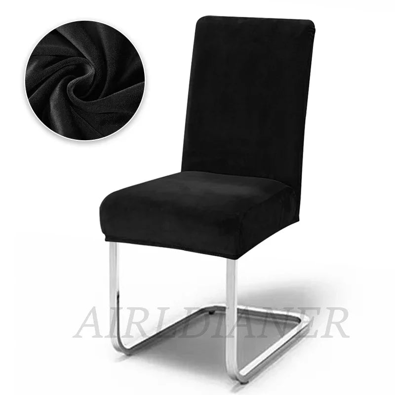 housses chaise velours gris moderne adhésif protection polyester élasthanne chaise banquet mariage plage fauteuil