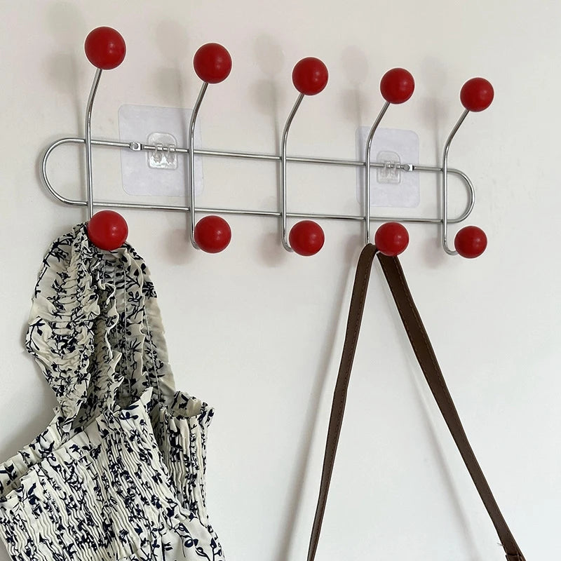 porte sacs mural moderne sacs tissu clips transparents rangement maison