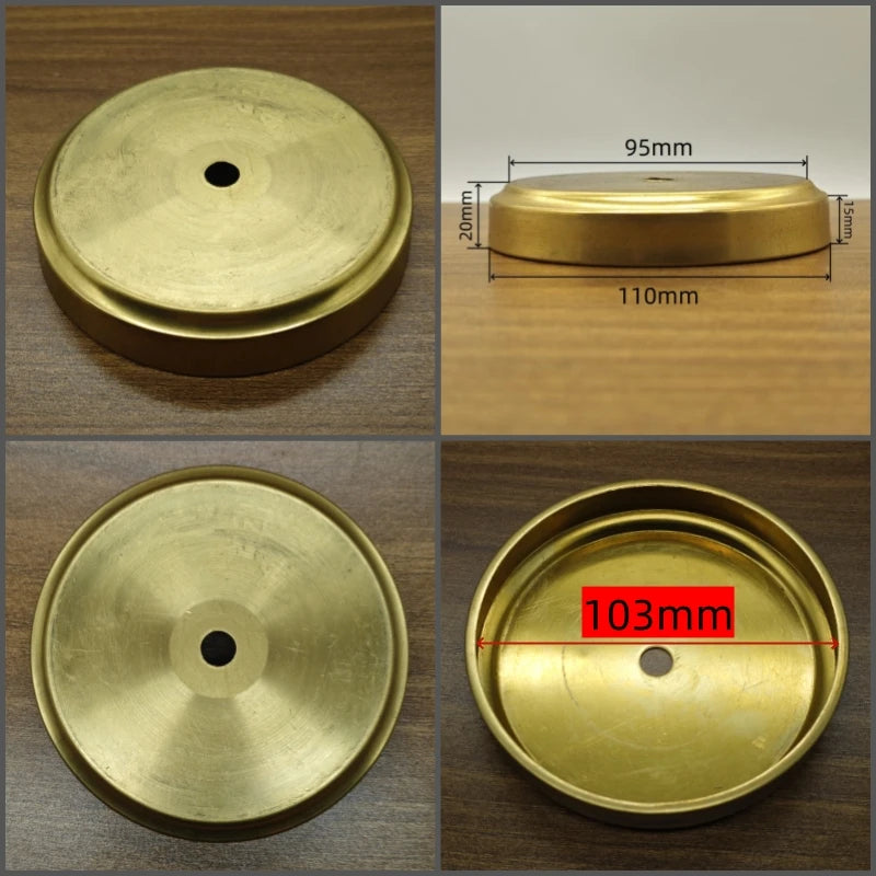 disques métalliques dorés classiques perforations opaques variés tailles incluses
