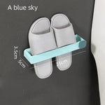 support mural adhésif sans perçage sabots moderne blanc gris clair minimaliste chambre bain