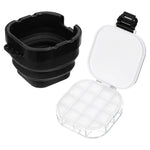 palette pliable peinture pot couvercle noir blanc moderne pratique aquarelle huile gouache