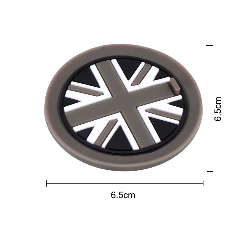 coasters union jack rouge noir blanc antichoc moderne silicium gel