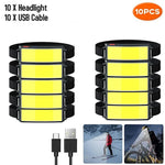 lampe torche frontale rechargeable led camping pêche extérieur noir moderne ceinture
