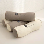 oreiller forme couverture polyester texture minimaliste beige taupe lit decoration
