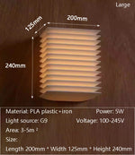 lampe murale moderne blanc rayures horizontales éclairage intérieur fixe led quotidien