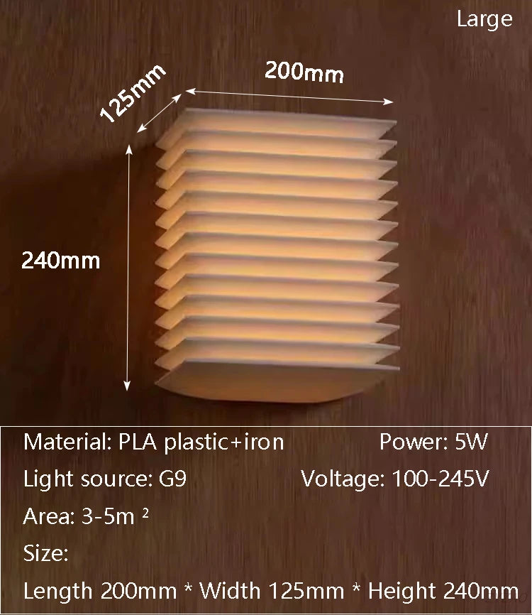 lampe murale moderne blanc rayures horizontales éclairage intérieur fixe led quotidien
