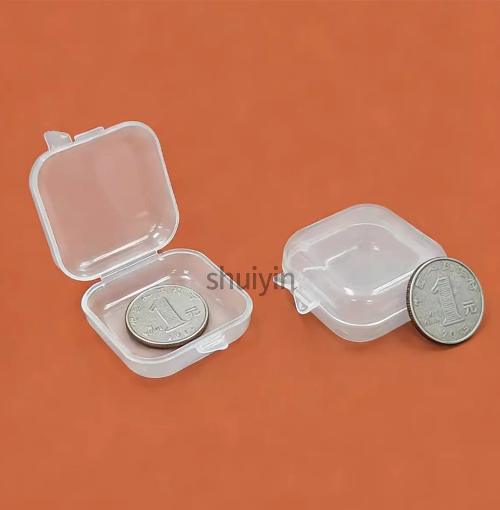 boîtes rangement transparentes modernes pratiques clips embouts protection câbles pièces monnaie gọn lại để