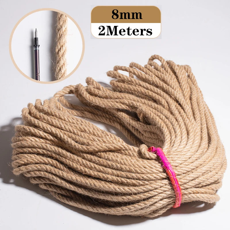 corde coton tissée traditionnelle 10mm 2mètres artisanat sacs vêtements textiles maison écologique haute qualité