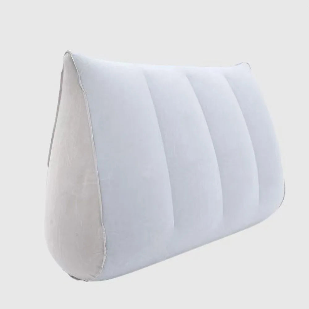 coussin gonflable velours bleu marine noir mousse mémoire forme rectangulaire literie confort aiguille triangle