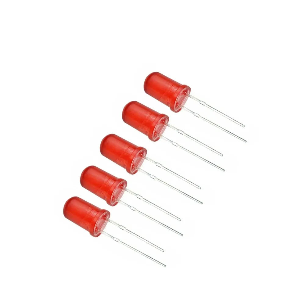 diodes led bleu vert rouge jaune blanc 5mm 100 pièces kit bricolage électronique