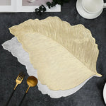 placemat moderne feuille dorée argenté rose élégant assiette cuillère fourchette