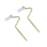 brosse toilette incurvée poignée bleue verte rose fixations pratiques utilitaires salle bains