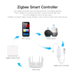ruban led rgb multicolore adhésif contrôleur zigbee hub wifi câble usb moderne technologie