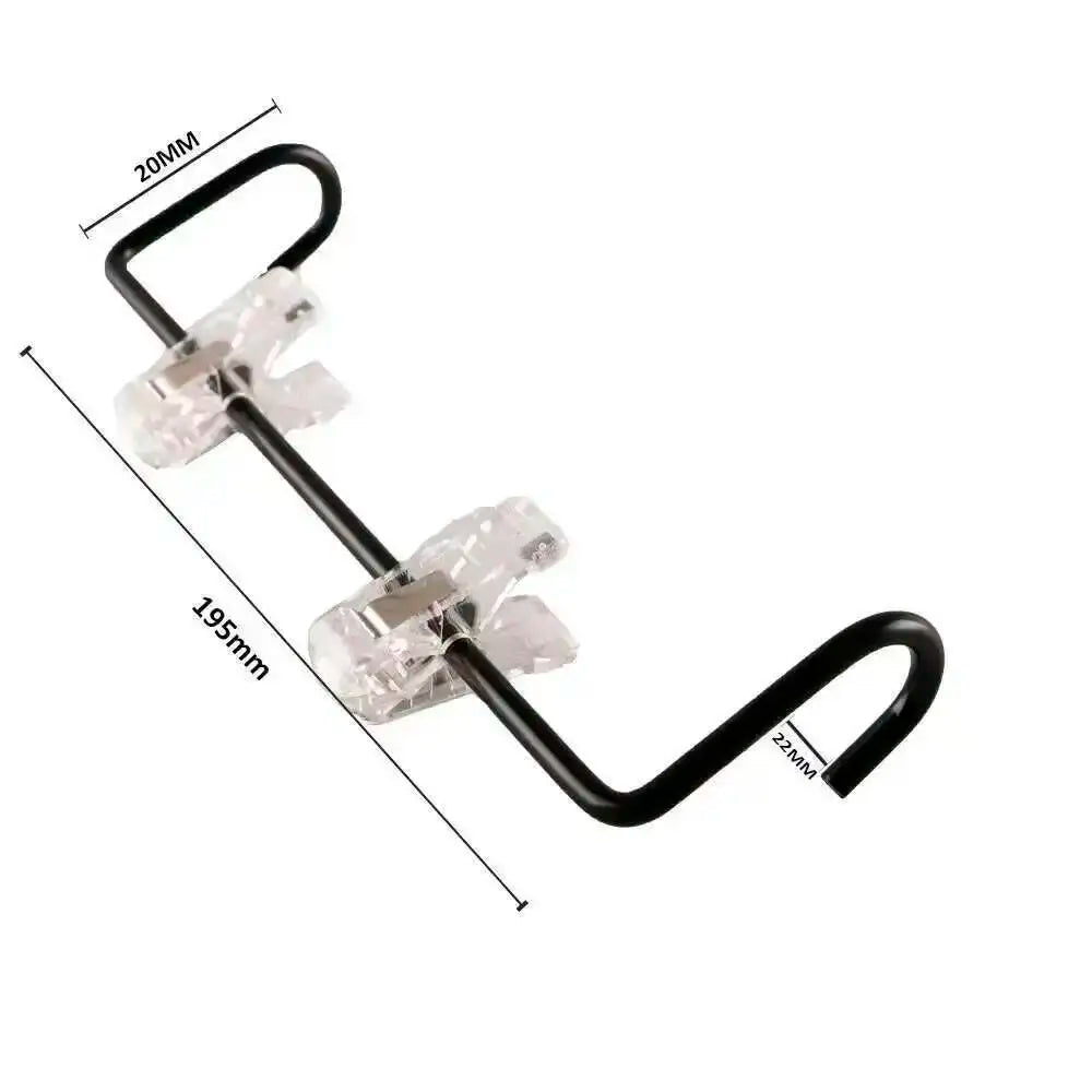 clips suspension fruits légumes noir pratique moderne supermarché affichage panneau présentoir signalement deux pièces