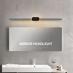 lampe miroir moderne blanc fixée mur éclairage quotidien led 40cm 60cm 80cm
