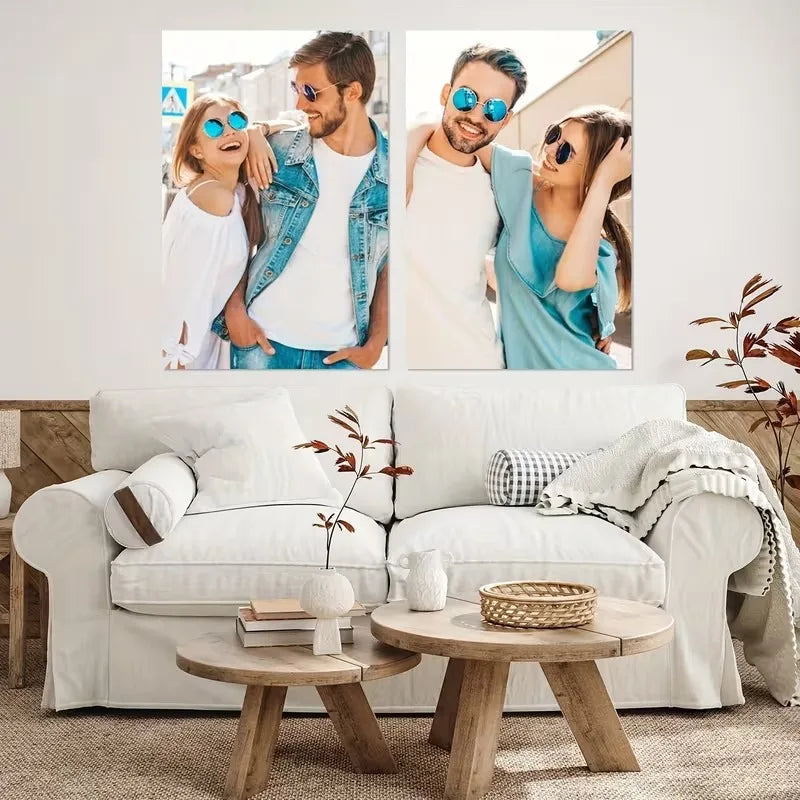 impressions art photographies personnalisées motifs floraux moderne minimaliste blanc bleu rose noir grisDecoration intérieure