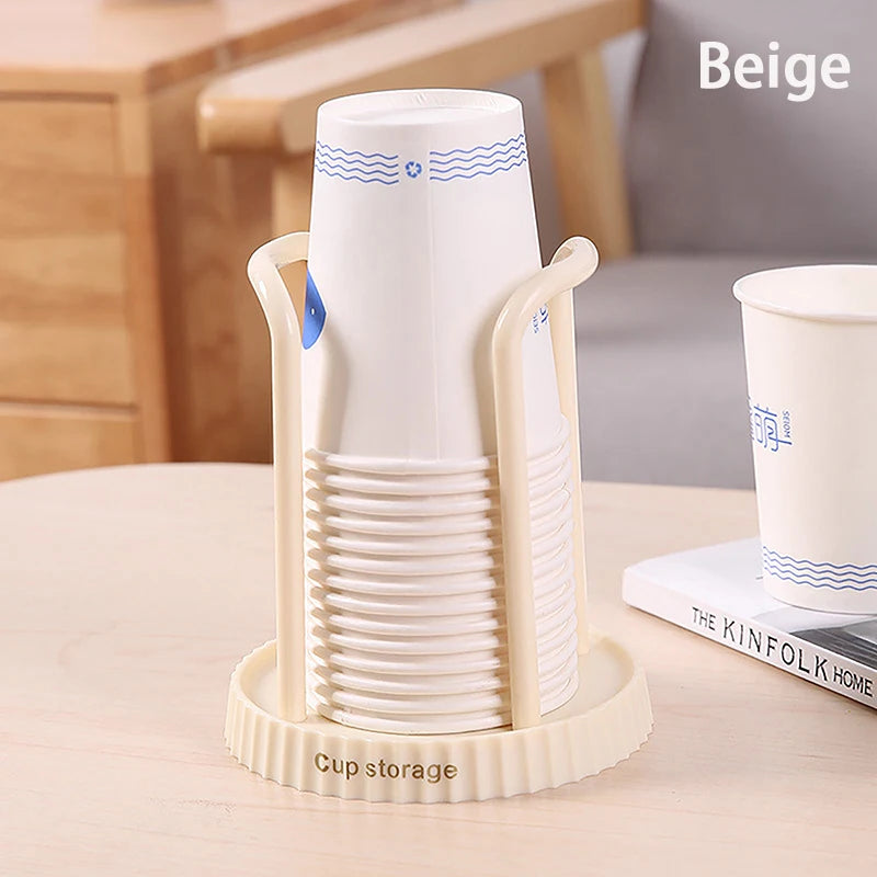 support rotatif tasses jetables blanc noir maille fine moderne opacité multifonctionnel cuisine