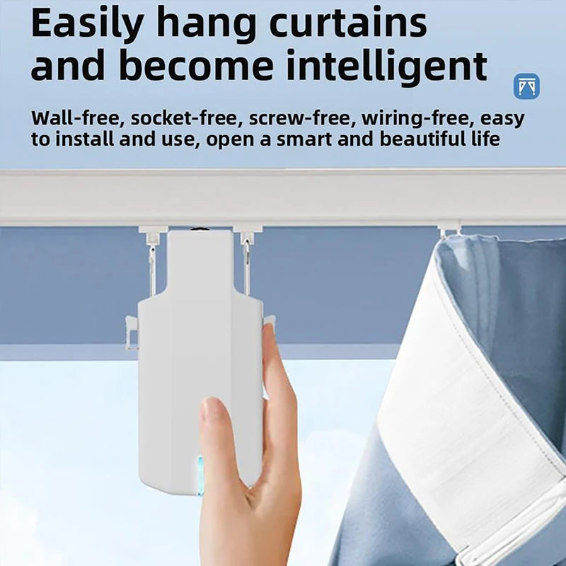 rideau intelligent blanc moderne télécommande clips rideau câble données