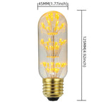 ampoules led décoratives vintage transparentes filament feuilles dorées opalescentes culot e27