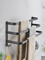porte serviettes mural noir anti rust porte serviettes bain organisateur salle bain moderne