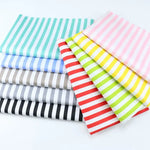 tissu coton imprimé rayures horizontales rouge rose jaune vert bleu gris noir blanc moderne