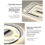luminaire minimaliste moderne étoiles croissant lune géométrique blanc noir doré