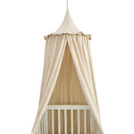 rideau lit bébé rose clair classique 100 coton unisexe solide texture légèrement rugueuse