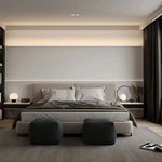 éclairage intérieur led barre lumineuse aluminium blanc moderne clips chambre coucher