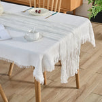 serviette table moderne rose pâle crêpe plissée élégante maison polyester solide