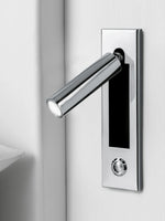 lampes murales modernes interrupteur bouton lisse métallique noir argenté bronze doré minimaliste