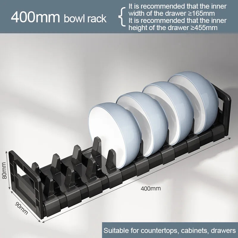 support rangement assiettes bols gris blanc moderne clips anti rustre ajustable évier cuisine