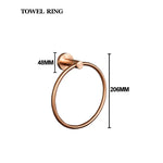 accessoires salle bain or rose finition brossée moderne porte savon papier toilette serviettes métal