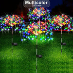 décoration lumineuse solaire multicolore étoiles lumineuses moderne base solaire câble charge 25cm 30cm 90cm