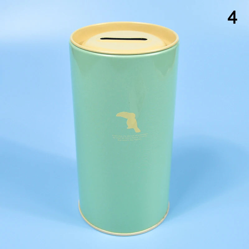 tirelire forme animal moderne simple métal couleur vert rose bleu clair pastel