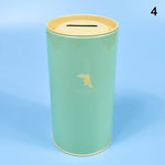 tirelire forme animal moderne simple métal couleur vert rose bleu clair pastel