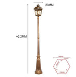 lampe rue or noire rétro classique ip65 led 220v extérieure industrielle